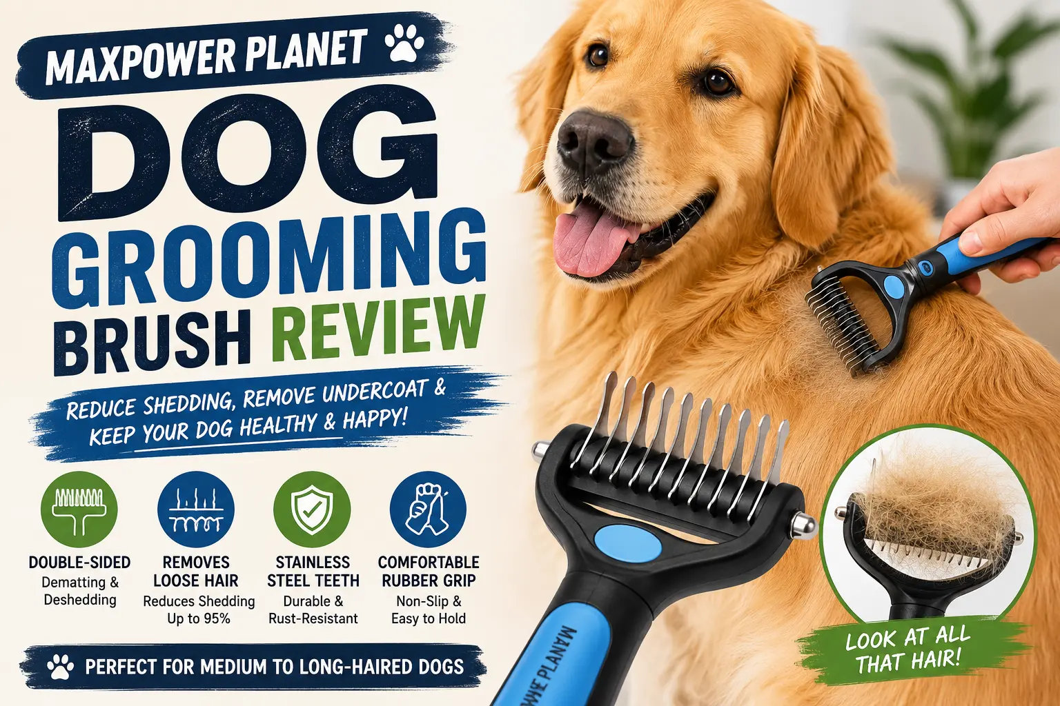 Dog Grooming Brush Review