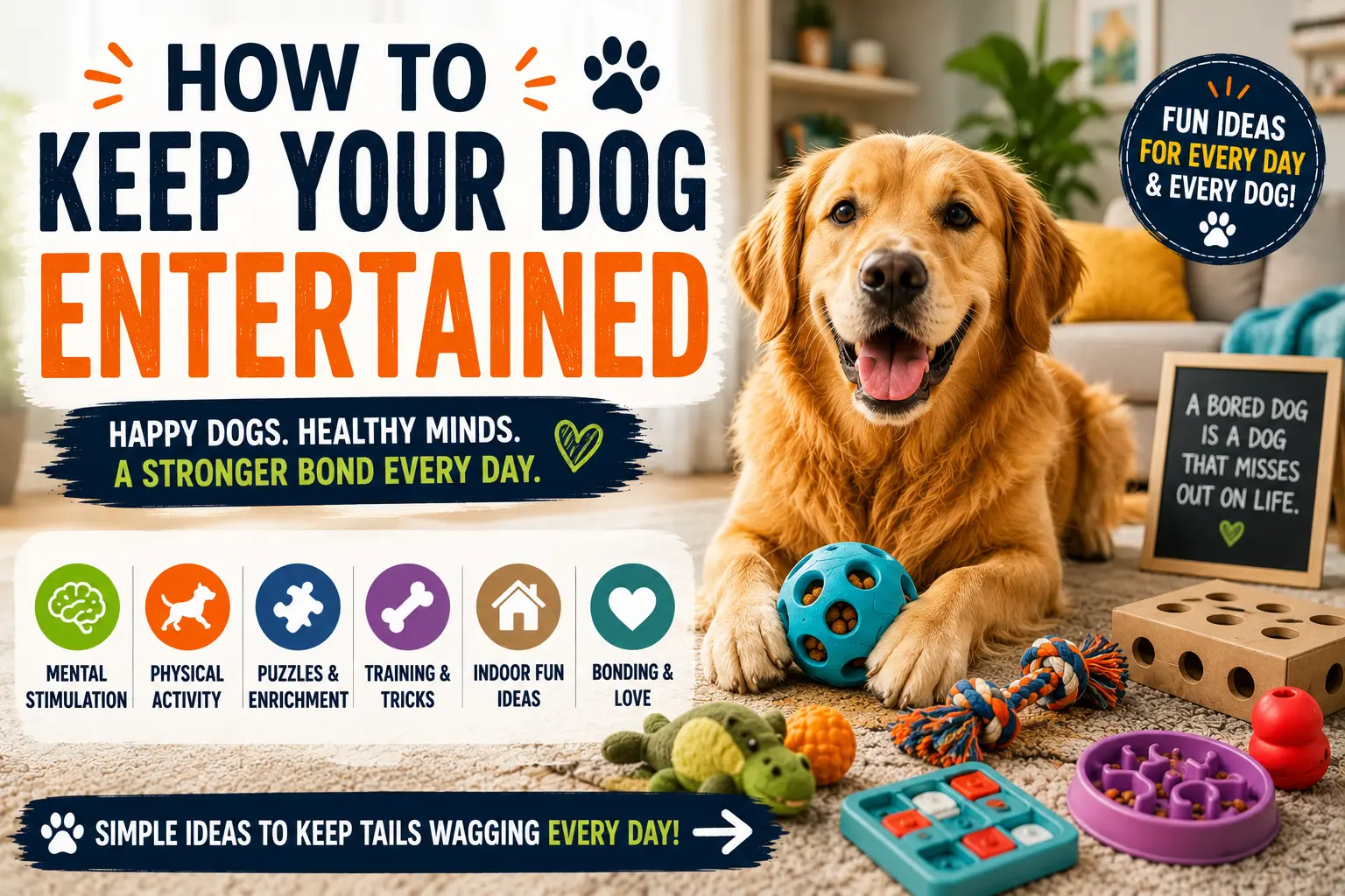 How to Keep Your Dog Entertained
