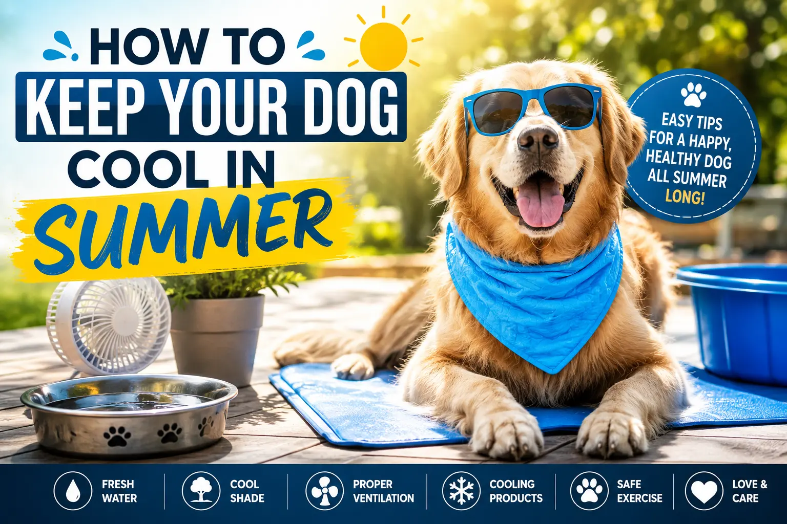 How to keep your dog cool in Summer