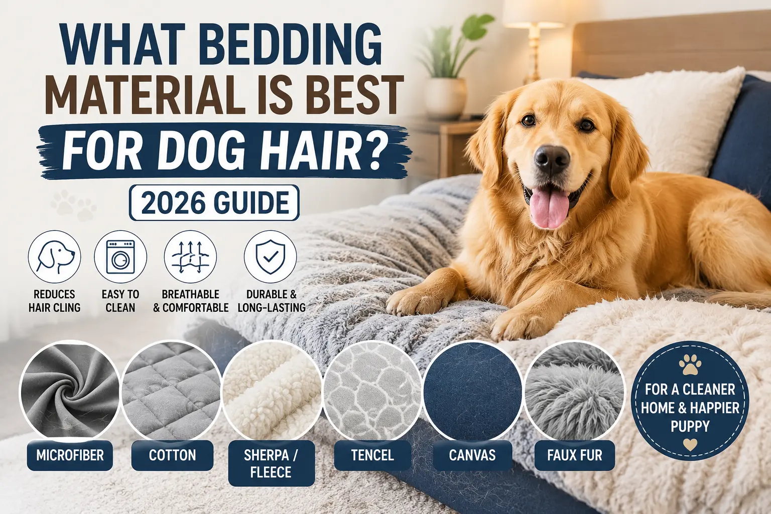 What Bedding Material Is Best for Dog Hair 