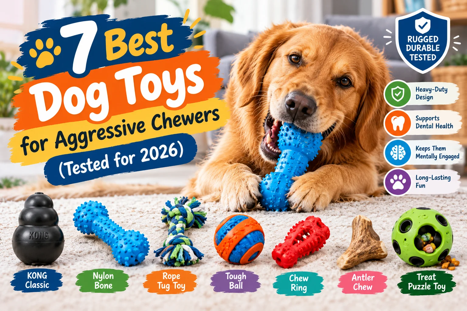 Best Dog Toys for Aggressive Chewers