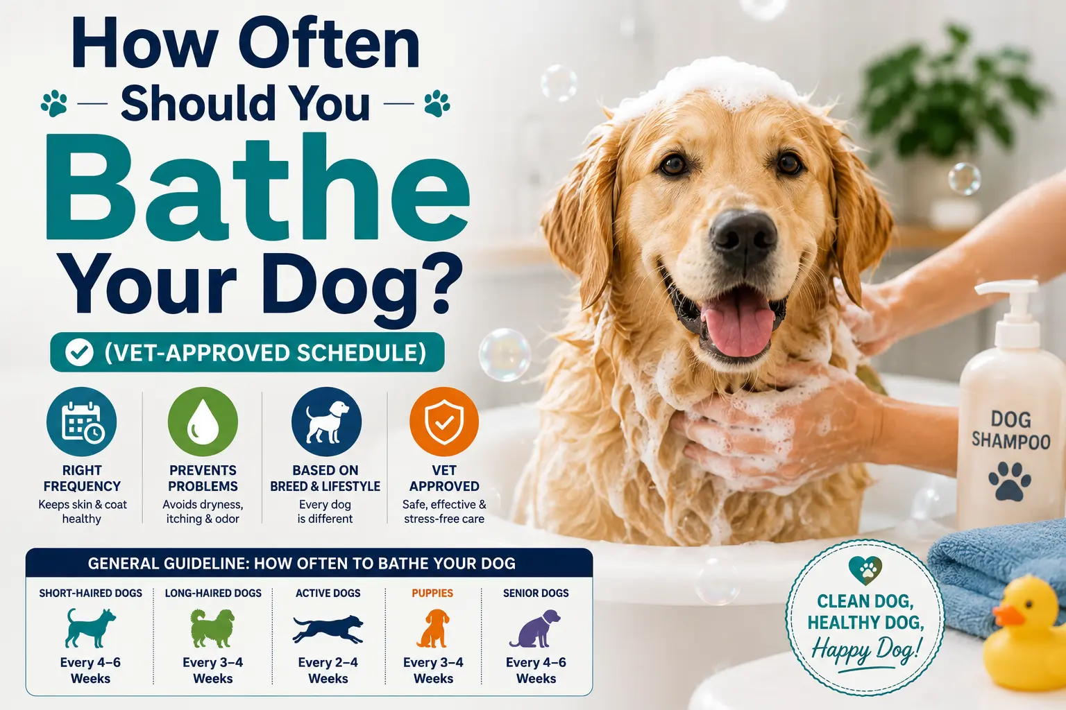 How Often Should You Bathe Your Dog